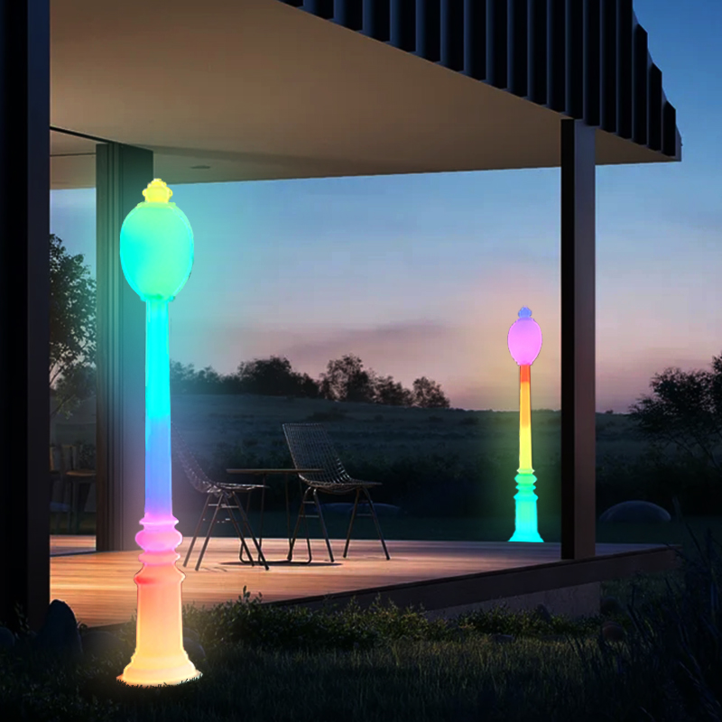 Vodotěsná venkovní moderní solární zahrada dekorace LED lampa post