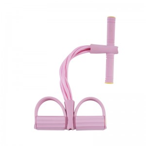 Elastic Sit Up Pull Rope Abdominal Cvičení, 4-trubice Elastická sedačkana pull lana snožní pedál fitnessnatahování tréninkové výcvikové jógové vybavení