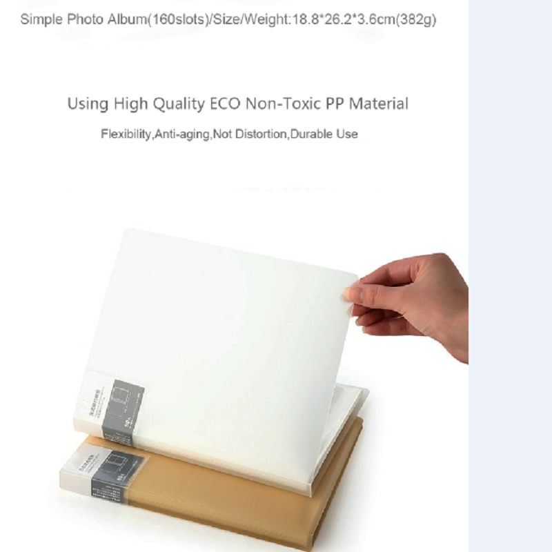 Přizpůsobená zobrazovací kniha A4 PP Cover Fulling Product Soubor souborů