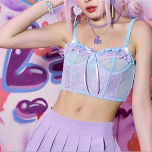 Krajka Trim Corset top krajka Vložka Bustier s detailem luku