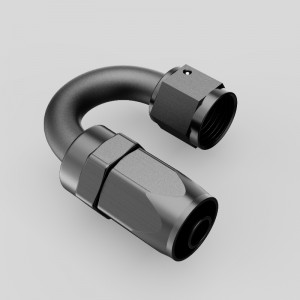 Hliníkový styl otočných hadice konce 0/30/45/60/90/120/150/180 stupeň a vhodná žena AN4 A6 AN10 AN12 AN16 AN20