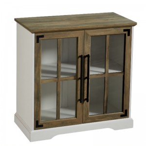 Kuchyňský jídelní obývací pokoj příborník pro úložný kout bufetu, 32 palců, 2 dveře dvojité police, moderní styl