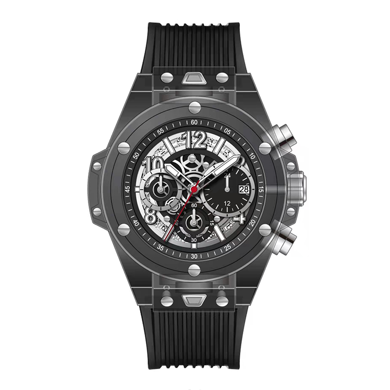 Daniel Gormanrm2209 Automatické akrylové průhledné design Men \\'s Quartz Watch Waterproof Men \\'s Watch Business Watch Men''s Watch