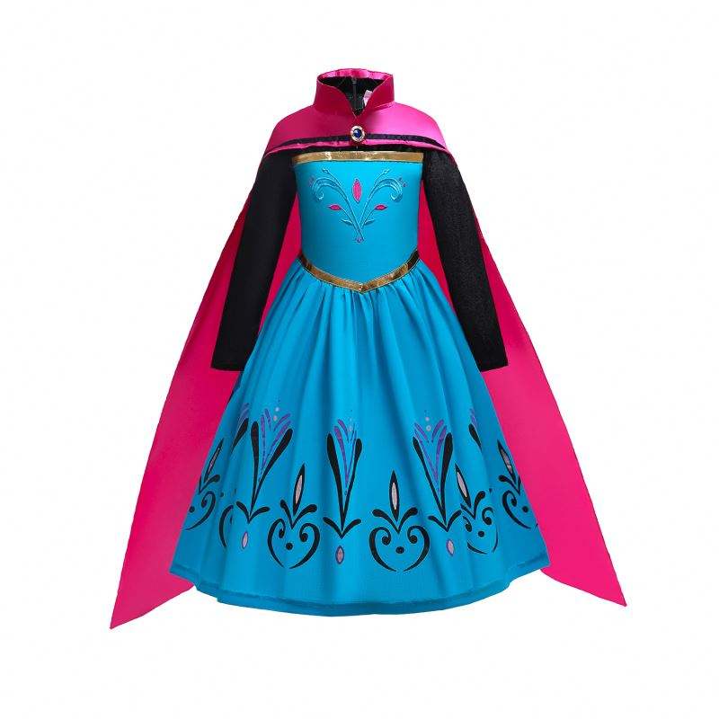 Baige Christmas Halloween Party Šaty pro děti Princezna Anna Elsa Cosplay Cosplay Baby role Play Costume