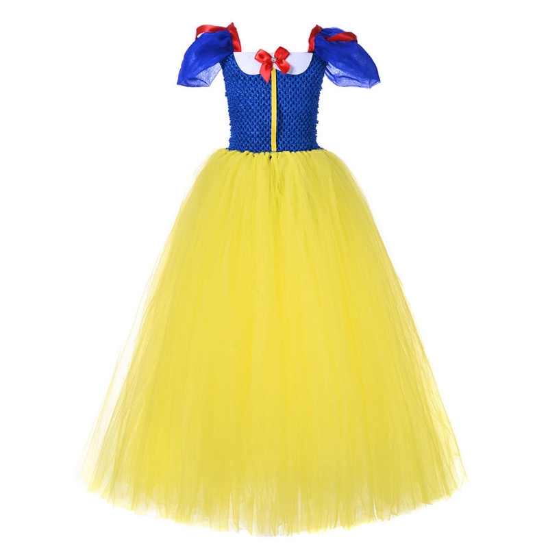 Letní princezna šaty pro dívky Sněhurka Cosplay Cosplay Costume Puff Smeeve Kids Dress Childry Party Narozeniny Fancy Gown