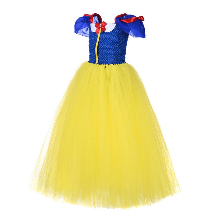 Letní princezna šaty pro dívky Sněhurka Cosplay Cosplay Costume Puff Smeeve Kids Dress Childry Party Narozeniny Fancy Gown