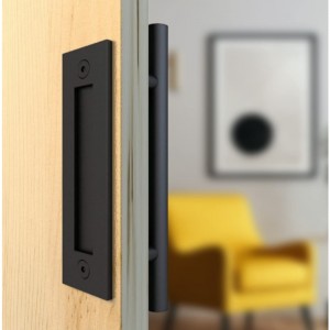 BH001 Černá kulatá stodola Dveře Páh po rukojeti klidské dveře, držadlo dřevěné dveře stodoly