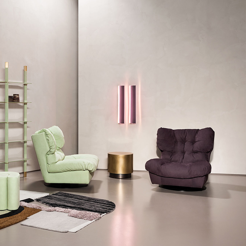 Italský design Sleeper Lazy Sofa Leather Baxter Cloud Sofa Secal Set Furniture Obývací pokoj