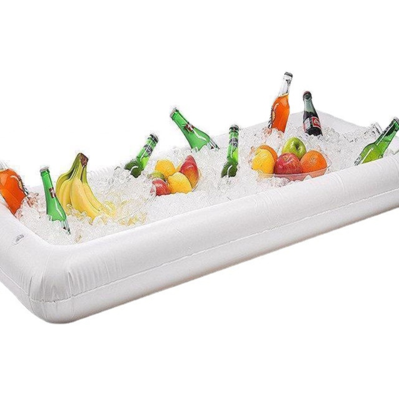 Nafukovací servírovací barový bufet chladič salát piknikový led server havajské party zásoby