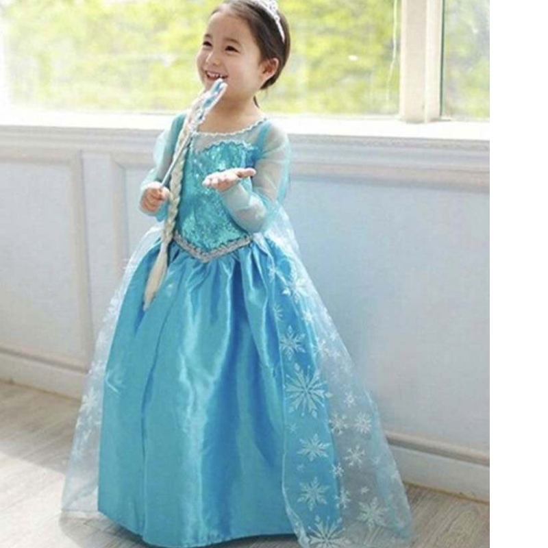 Children's Christmas Birthday Party Princess Cosplay Elsa 2 dívky DGHC-002