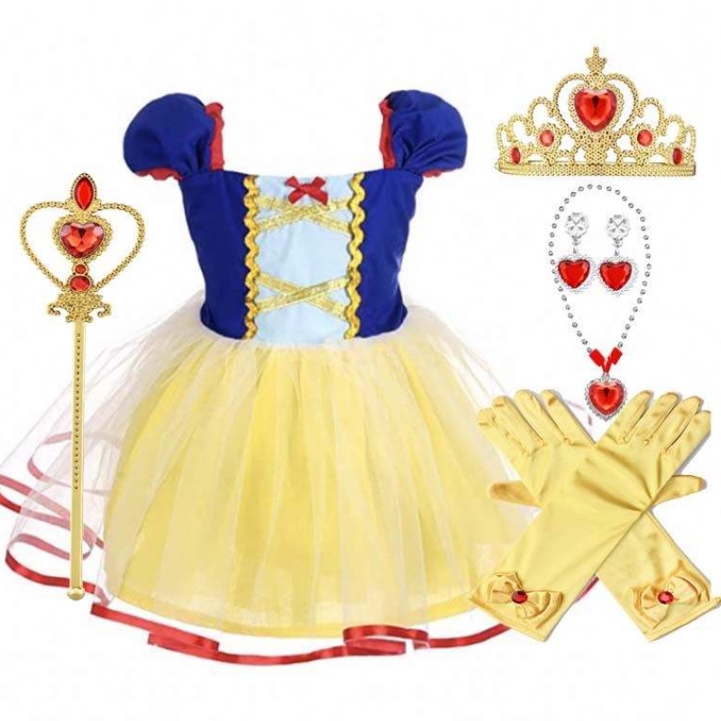 2022 Baby Little Toddler Girls Princess Snow White Halloween kostýmy dívky šaty hcsw-003