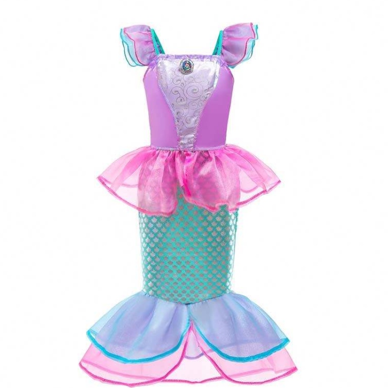 Amazon Hot Prodej Fancy Party Princess Ariel Cosplay Up Kids Mermaid Costume DGHC-028