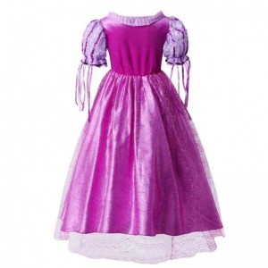 Gadgets 2022 Little Girls Purple Color Rapunzel Princess šaty s doplňky HCRS-006