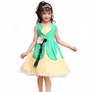 Děti Halloween kostým Tiana Costume Princess a žabí kostým pro dívky HCTB-007