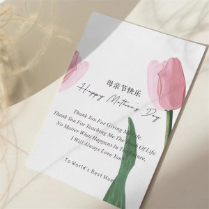 Blahopřání tištěné papír Kraft pronarozeniny vlastní logo vytištěno 150g/200g/250g/300g papír potištěný dárek dárek dárek dárek dárek díky kartě