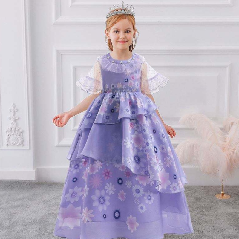 Baige Encanto Mirabel Cosplay Costume TV&movie Kids Fancy Carnival Velikonoční princezna MFMW002