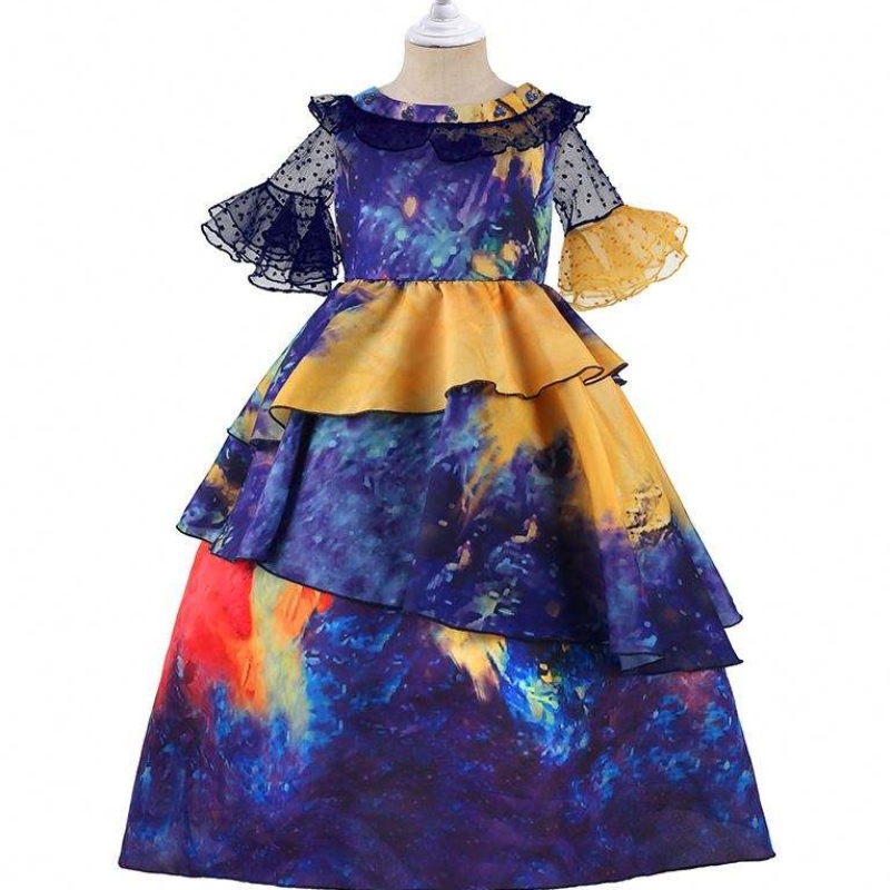 MQAT 2022 Princezna Encanto Mirabel Isabella Colorful Costume Dress Party Birthplay Cosplay Fancy šaty