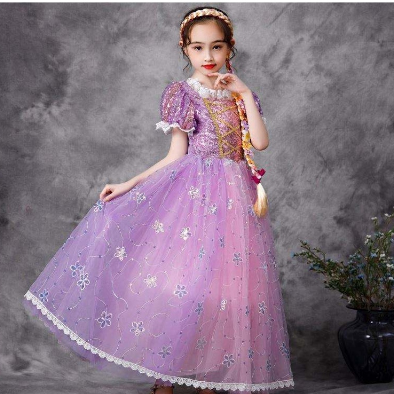 Baige European Style Princess Dress Halloween Party Wear rapunzel kostýmnačechrané sítě