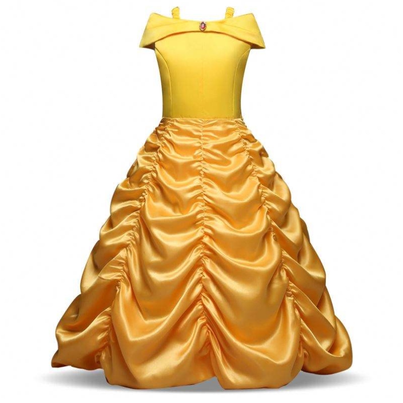 Baigenový příjezd Bella Princess Girl Dress Children Costys Garments SMR012