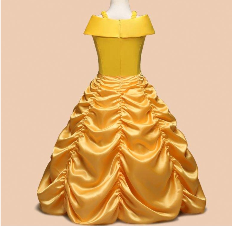 Baigenový příjezd Bella Princess Girl Dress Children Costys Garments SMR012