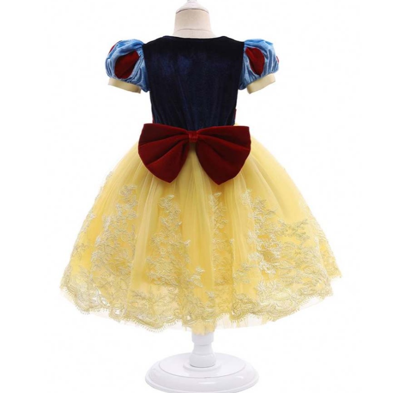 Baige Nový styl Sněhurka Sofiya Princezna Šatyna krátké rukávy Halloween Party Dress for Girls