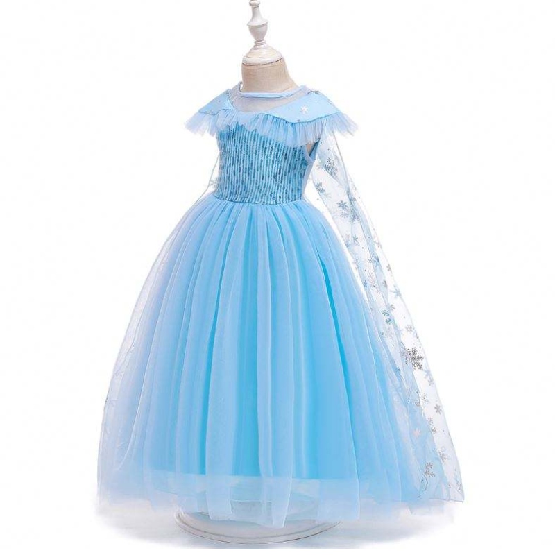 Nový produkt Princezna kostým Maškaráda Elsa Anna Fashion Girl Costume Party Dress Girls