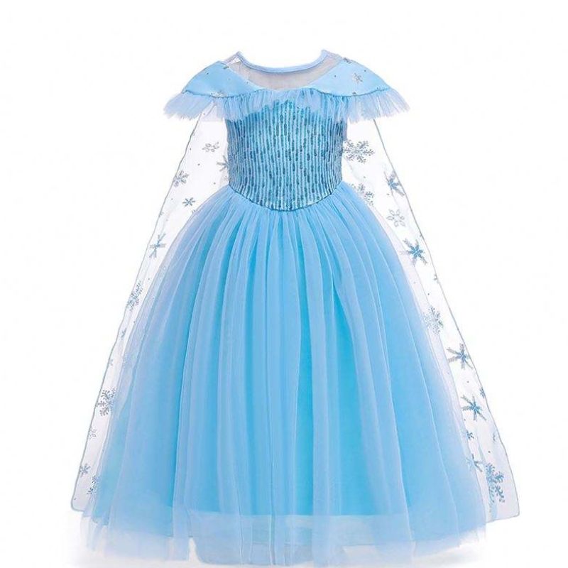 Nový produkt Princezna kostým Maškaráda Elsa Anna Fashion Girl Costume Party Dress Girls