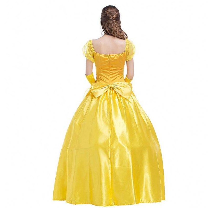 Cosplay belle princezna šaty dámské šaty pro krásu a bestie ženské párty kostýmy oblečení