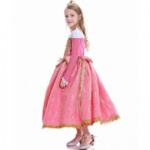 Baige 2021 New Girls Cosplay Elsa šaty Kids Fracks oblečení Polyester vzorec Anna Princess Party šaty