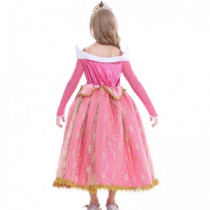 Baige 2021 New Girls Cosplay Elsa šaty Kids Fracks oblečení Polyester vzorec Anna Princess Party šaty