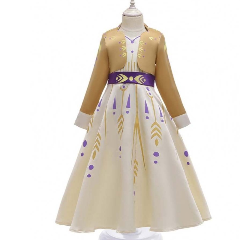 Film 2 Princezna Elsa a Anna Baby Girls Cosplay Dress BX1662