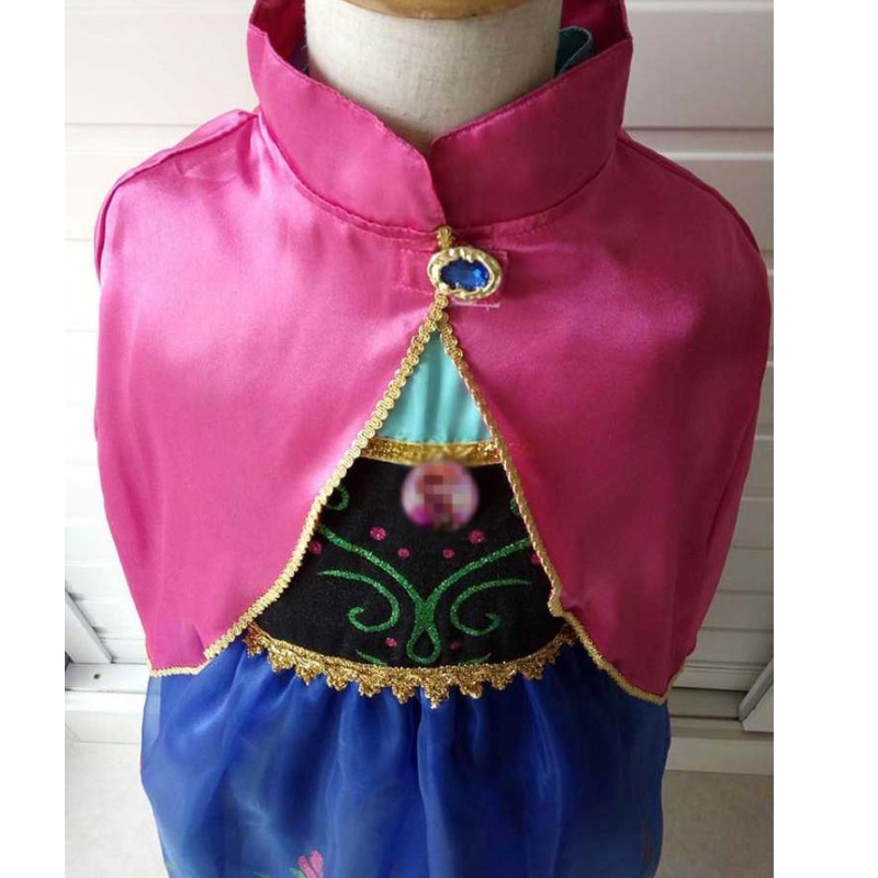 Dívky elsa anna šaty kreslené cosplay sněhová královna princezna šaty elsa batole dětské oblečení šaty pro dívky