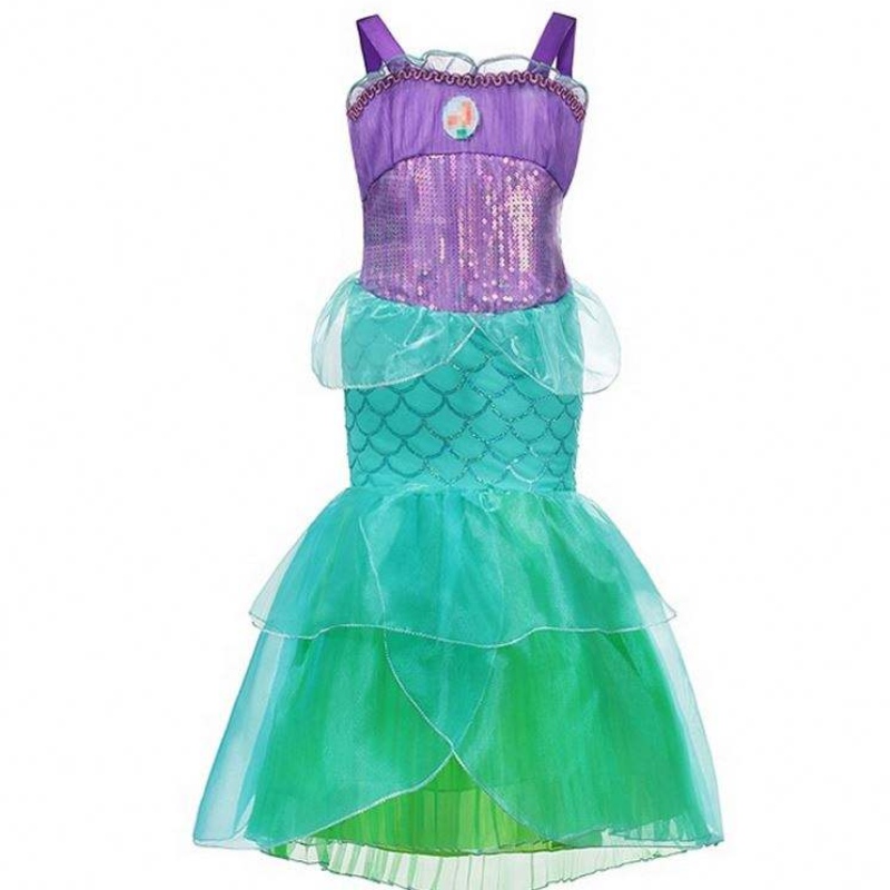 Dívky malá mořská panna ariel princezna šaty cosplay cosplay kostýmy pro děti holčička mořská panna obléká se sady děti halloween oblečení