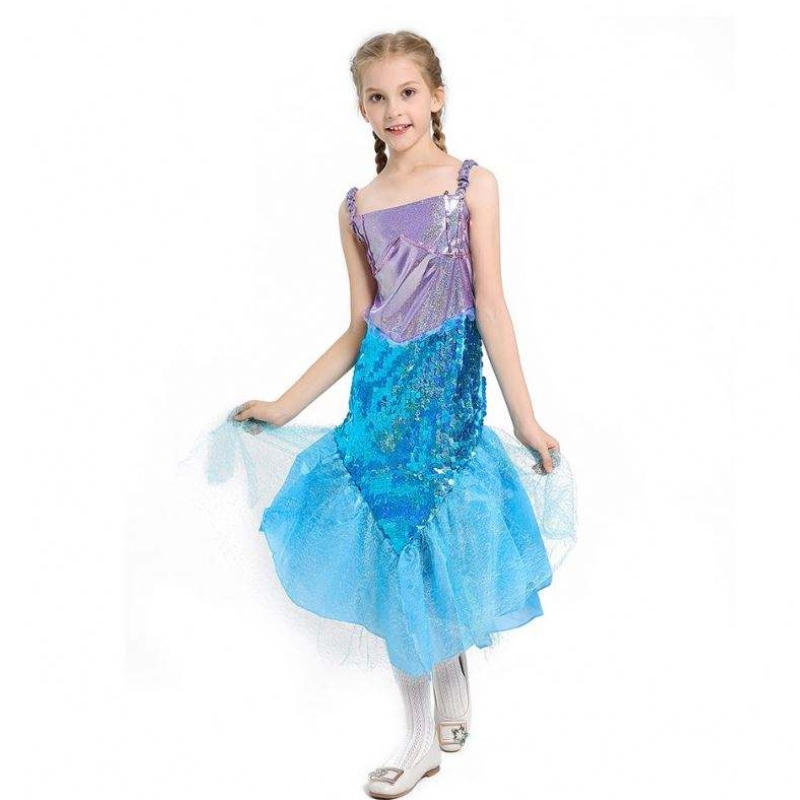 Dívky malá mořská panna ariel princezna šaty cosplay cosplay kostýmy pro děti holčička mořská panna obléká se sady děti halloween oblečení