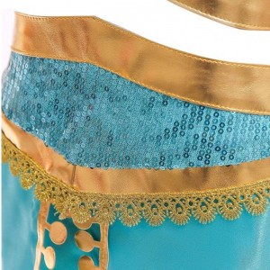 Aladdin Jasmine Costume Kids DĚTSKÉ Dívky Jasmine Princess Costumes Halloween Party Belly Dance for Children Girls Cosplay