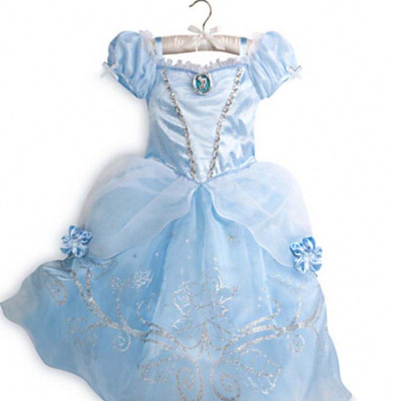 Kid Princess šaty dívka letní fantazie večírku děti rapunzel spící krása vánoční karneval kostým
