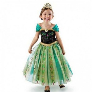 Performance Costume Princess Anna Dress Kids \\\\ S oblečení Princezna Anna šaty