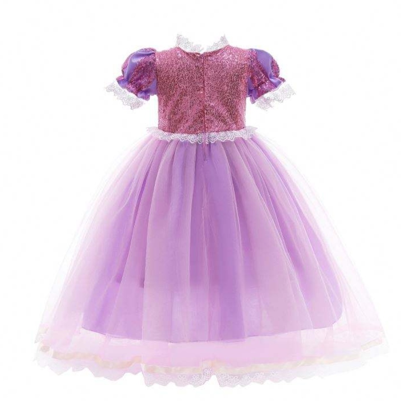 Princezna šaty sněhové bílé šaty dívka rapunzel šaty
