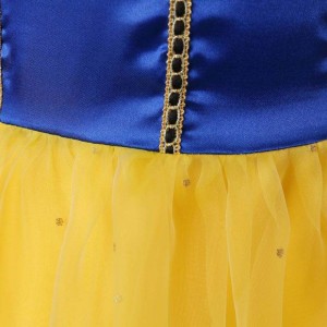 Princezna šaty kostým bílý sněhová cosplay party šaty dívky halloween prom dětinošení