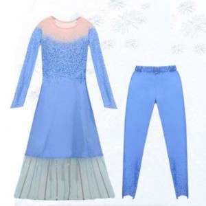 Dívky princezna šaty večírek Elsa Carnival Frozen 2 Elsa Anna Princess Fancy Dress Dress Kostém