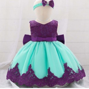 Baige Hot New Products Kid Flower Flower Narozeniny KLITITY Děti dítěte Party Dress Design