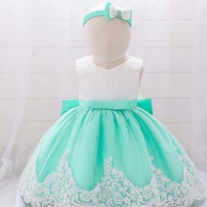 Baige Hot New Products Kid Flower Flower Narozeniny KLITITY Děti dítěte Party Dress Design