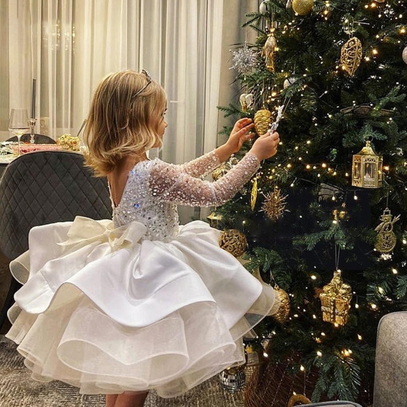 Prekin plesové šaty Princezna Party Flower Girl Svatební šaty