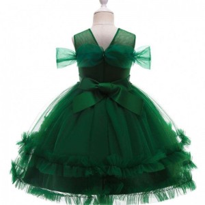 Baige New Baby Kids Clotshettion Lovely Flower Girl Formální svatebnínarozeninové párty šaty