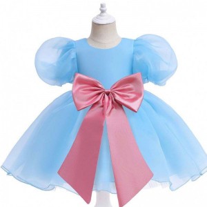 Baige New Fashion Wedding Party Princess Toddler Baby Girls Clothes Kids Baby Girl Šaty