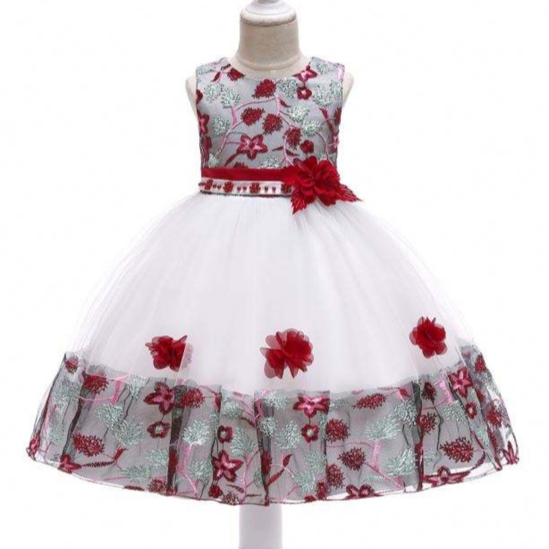 Nejprodávanější děti květinové večírky Šaty děti fantazie dívka Frock Baby Mini Birthday Clothing L5045