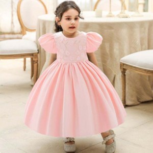 Baige Velkoobchod dítě kojenecké děti Kids Clothing Lace Flower Girl Prvnínarozeninové párty šaty