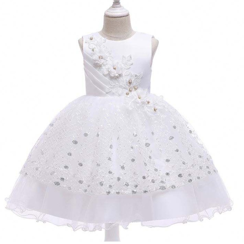 2020 Dětské oblečení Stock Baby Girl Kids Frock Design Flow Flow Baby Girlnarozeninové oslavy L5201