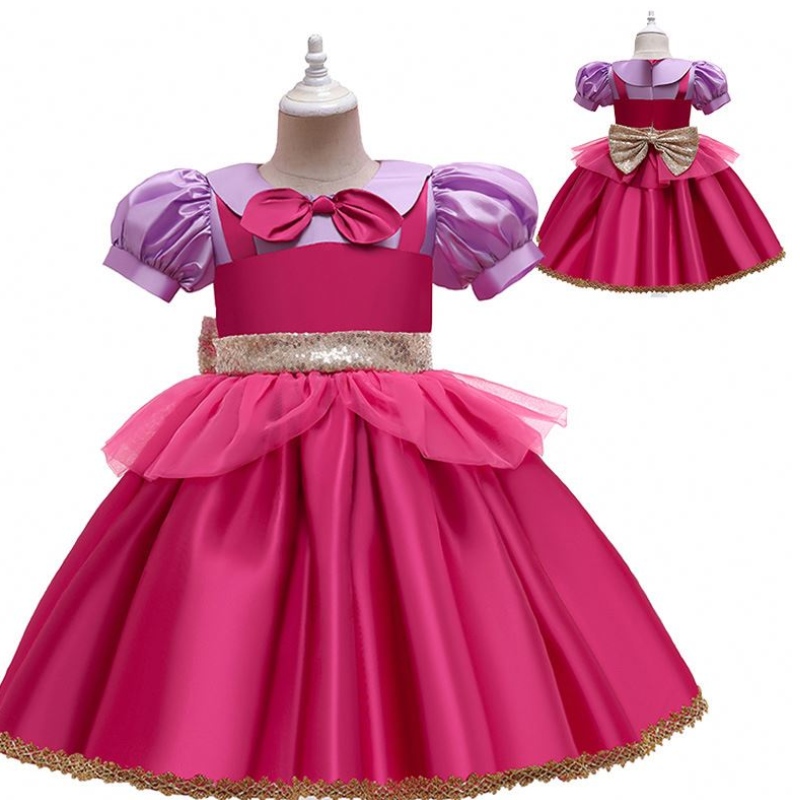 Baige Rose Red Riding Hood Costume Flower Girl Party Dress with Free AKTSPAND D0702