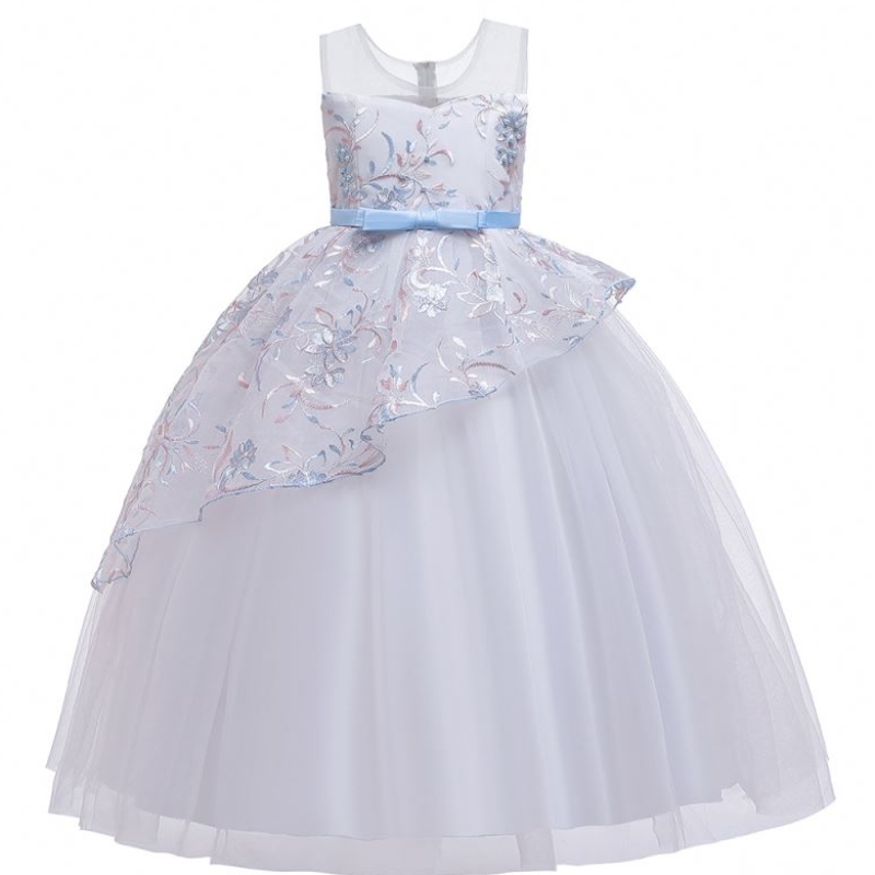 Nová dívčí šatyna skladě módní prom akce Frock Beautiful Festival Style Party Flower Girl Dress LP-250